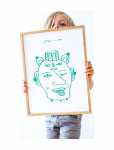 MADO - Head Vase Lu - 30X40 - Posters - 30X40CM