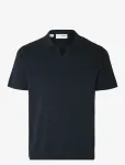 Selected - Slhteller Ss Knit Polo Noos - L&uuml;hikeste varrukatega kootud polos&auml;rgid - XL