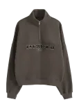 Aim&acute;n - Varsity Sweat Half Zip - Dressipluusid - M