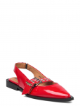 Bianco - Biavictoria Single Buckle Slingback Leather - Madalad slingback-kingad - 37