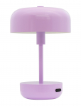 Dyberg Larsen - Haipot Genopladelig Bordlampe Lilla Led - Laualambid - H25.7CM