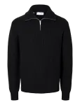 Selected - Slhland Ls Knit Half Zip - Poolpika lukuga džemprid - L