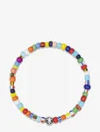 Nialaya - Wristband With Assorted Vintage Trifocal Beads And Silver - K&auml;ev&otilde;rud - M 17 cm