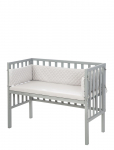 ROBA - Co-Sleeper, 2-In-1 Roba Style Grey - Lastevoodid ja aksessuaarid - 47X 99.5X 75.5CM