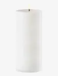 UYUNI Lighting - Outdoor Led Pillar Candle, White, 8,4X20 Cm - Plokkk&uuml;&uuml;nlad - H20CM