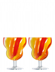 LSA International - Vinglas Folk Orange/Red/Yellow Set 2 Lsa - Valge veini klaasid - 23 CL