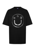 HUGO BLUE - Oversized_Tee_B_6 - L&uuml;hikeste varrukatega - L
