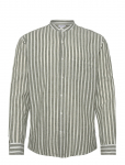 Lindbergh - Wide Striped Cotton/Linen Shirt L/S - Linased s&auml;rgid - XL