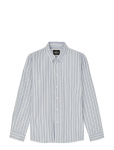Mads N&oslash;rgaard - Cotton Oxford Sune Stripe Shirt Bd Fav - Oxfordi s&auml;rgid - XXL