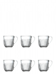 La Roch&eacute;re - Glas Med Hank Til Varme Drikke - 6 Glas - Teetassid - 27 CL