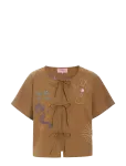 Hunk&oslash;n - Nima Shirt - L&uuml;hikeste varrukatega - M