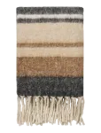 House Nordic - Jorun - Plaid, Wool Mix, Black/Brown, 130X170 Cm - Tekid ja pleedid - 170X130CM