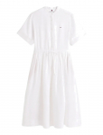 Tommy Hilfiger - Ess Linen Midi Ss Shirt Dress - P&otilde;lveni ja midi - XL