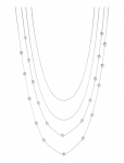 Bud To Rose - Bead Layer Necklace Silver - Kett-kaelakeed - ONE SIZE