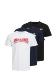 Jack & Jones - Jor30History Tee Ss Crew Neck 3Pk Mp - L&uuml;hikeste varrukatega - M