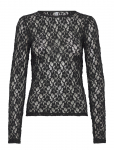 Pieces - Pchazel Ls Lace Top Jrs Noos Bc - Pikkade varrukatega - XXL