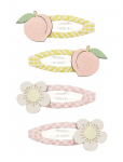 Mimi & Lula - 4 Clic Clacs - Blossom Peaches And Cream - Juukseklambrid - ONE SIZE