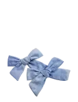Pipol's Bazaar - Stina Bow 2 Pcs Light Blue - Juukseklambrid - ONE SIZE