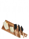H&acirc;ws Santo - H&acirc;ws Santo Cheese Set 3 Knives And Cutting Board - Tapas-alused ja -komplektid - ONE SIZE