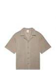 Calvin Klein - Ss Mesh Camp Collar Button Front - L&uuml;hikeste varrukatega s&auml;rgid - XL
