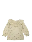 LouieLouie - Elinor Ruffle Blouse - Seersucker - Pluusid ja tuunikad - 86