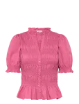 Bubbleroom - Short Sleeve Cotton Smock Blouse - L&uuml;hikeste varrukatega - S