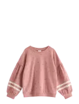 Lindex - Cropped Sweatshirt With Puff Sleeve - Dressipluusid - 98