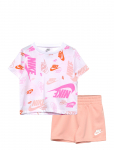 Nike - Nkn N Nsw Aop Lt Wt Ft Short S - Komplektid l&uuml;hikeste varrukatega T-s&auml;rgiga - 92