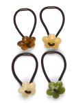Pieces - Pcprava M Hair Elastic 4-Pack - Juuksekummid - ONE SIZE