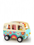 Vilac - Sound Van With 6 Animal Figures - Puidust kujud - ONE SIZE