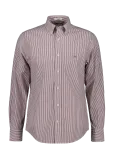 Gant - Reg Classic Poplin Banker Shirt - Triibulised s&auml;rgid - L