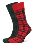 Polo Ralph Lauren - Plaid Cotton-Blend Trouser Sock 2-Pack - Tavalised sokid - 43-46