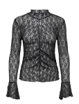 JDY - Jdylala L/S High Neck Lace Top Jrs - Pikkade varrukatega - XL