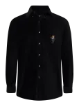 Polo Ralph Lauren - Classic Fit Martini Bear Velvet Shirt - Vabaaja s&auml;rgid - M