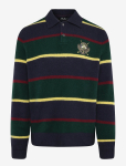 Ralph Lauren Golf - Striped Wool-Blend Polo-Collar Sweater - Spordi pikkade varrukatega polos&auml;rgid - L