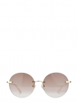 GLAS Eyewear - Grace Gold Rimless Tinted - &Uuml;mara raamiga p&auml;ikeseprillid - 0.0