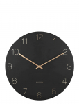 KARLSSON - Wall Clock Charm Engraved Numbers Black - Seinakellad - &Oslash;40CM