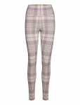 Aim&acute;n - Dusty Violet Plaid Check Tights - Jooksu- ja trenniretuusid - XS