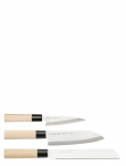 Satake - Houcho. 3 Knives In Balsa Box. - Noakomplektid - 38X 18.5X 3.5