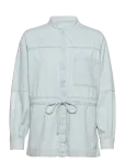 Closed - Women Denim Patchwork Overshirt Light Blue - Pealiss&auml;rgid - S