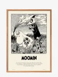 PSTR Studio - Moomin X Pstr Studio - Summer Flowers - Black & White - 50X70CM