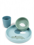 Done By Deer - Silicone Dinner Set Happy Clouds Blue - &Otilde;htus&ouml;&ouml;gikomplektid - ONE SIZE