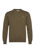 Gant - Classic Cotton C-Neck - &Uuml;mara kaelusega - L