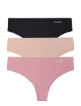 Calvin Klein - Thong 3Pk - Stringid - S