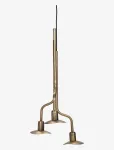 House Doctor - Lamp, Hdhana, Brass Finish - Rippvalgustid - 32X30X77CM