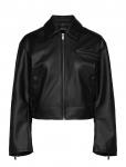 Gina Tricot - Distressed Pu Bomber - Bomber-jakid - XS