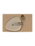 LIND DNA - 4-Set Table Mat Square L Nupo Nougat - Lauamatid - 35X45CM