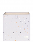 3 Sprouts - 3 Sprouts Storage Box, Terrazzo/Light Gray - Hoiukarbid - 33CM X 33CM X 33CM