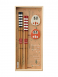 Kawai - Kawai Gift Set Chopsticks And Chopstick Rest Stripes - S&ouml;&ouml;gipulgad - ONE SIZE