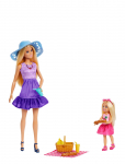 Barbie - Chelsea Family & Friends Dolls & Accessories, Picnic-Themed Playset With 2 Dolls & 9 Pieces - Nukud - ONE SIZE
